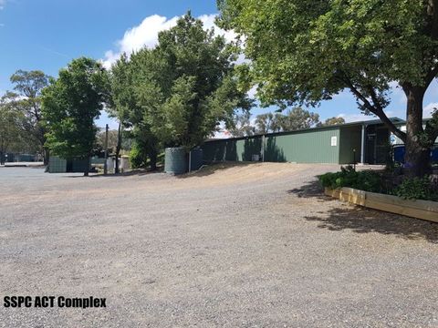 Gravel road leading to the Service range buildings